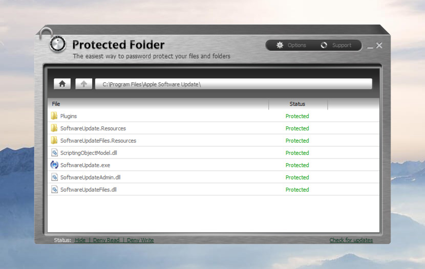 Protected folder serial key